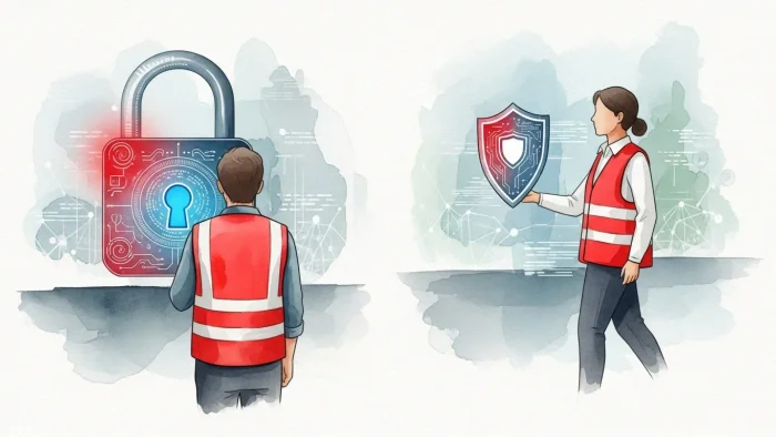 Røde veste og databrud