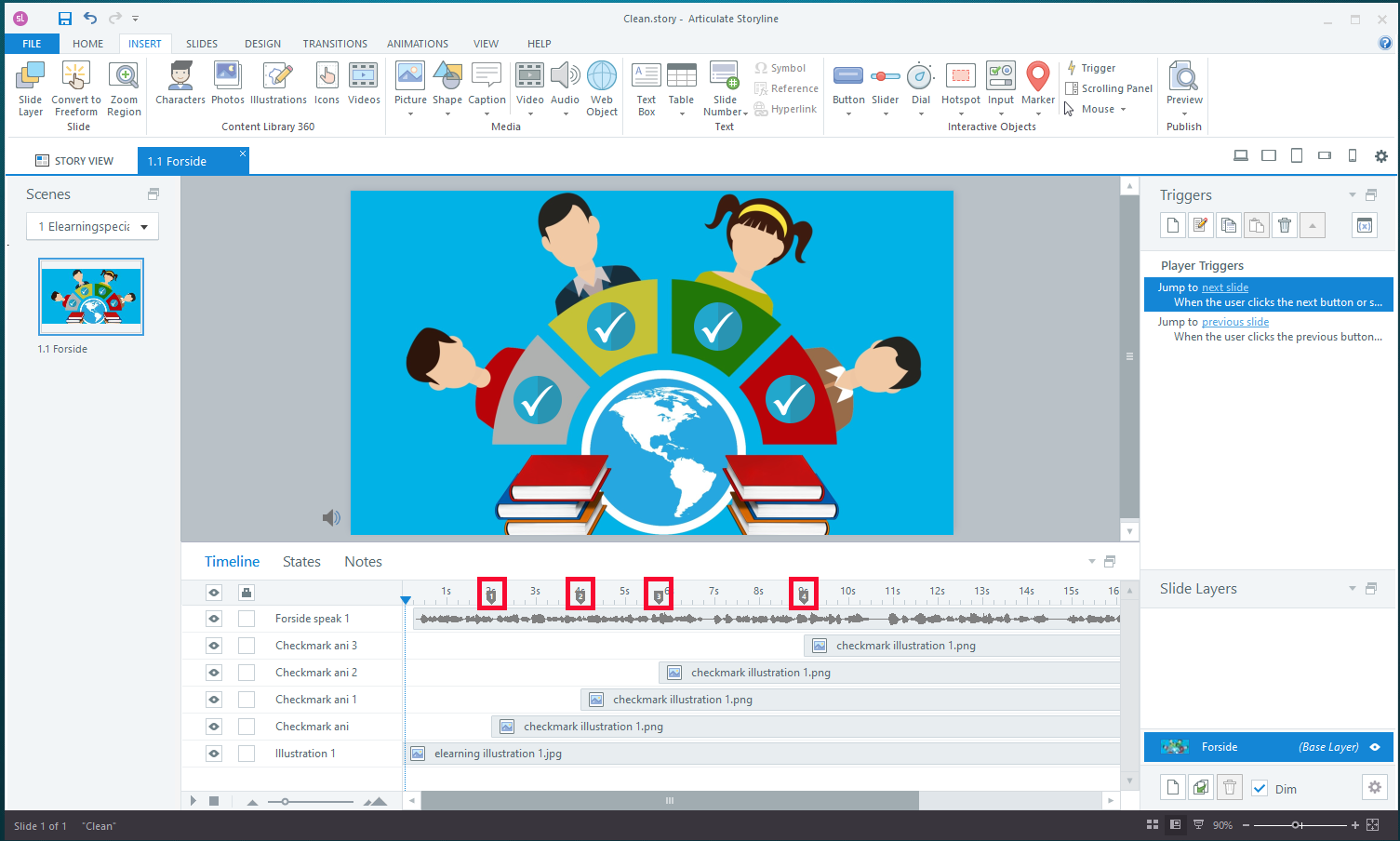 Cuepoints i Articulate Storyline